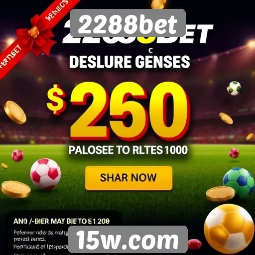 Promoções e bônus disponíveis na plataforma 2288bet
